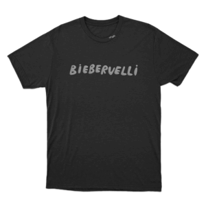 BieberVelli Unisex T Shirt Black 1