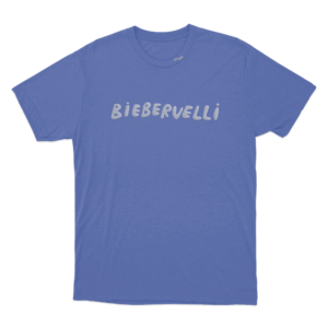 BieberVelli Unisex T Shirt Blue 1