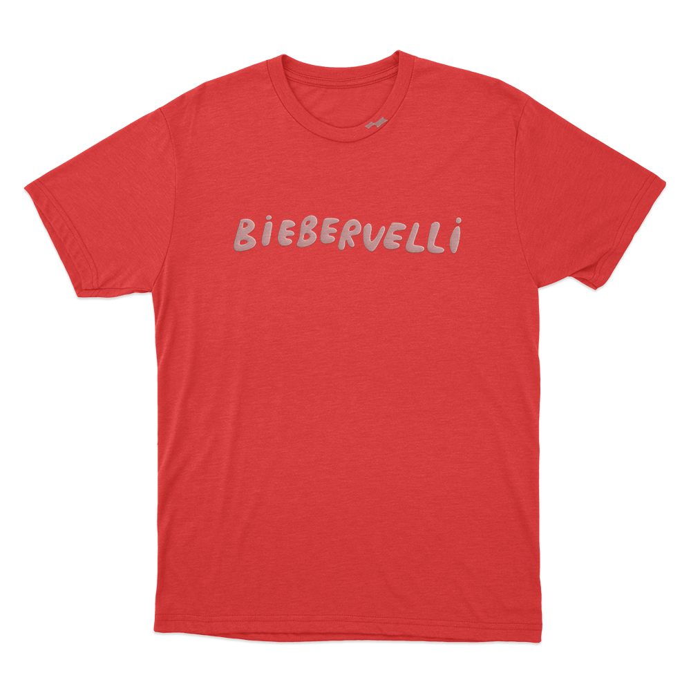BieberVelli Unisex T Shirt Red BieberVelli Unisex T Shirt Red 1