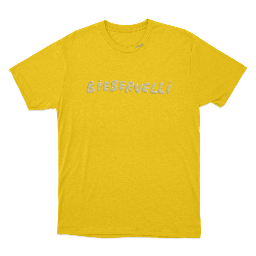 BieberVelli Unisex T Shirt Yellow BieberVelli Unisex T Shirt Yellow 1