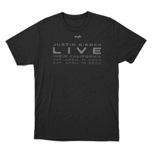 Justin Bieber Live Unisex T Shirt Black 1