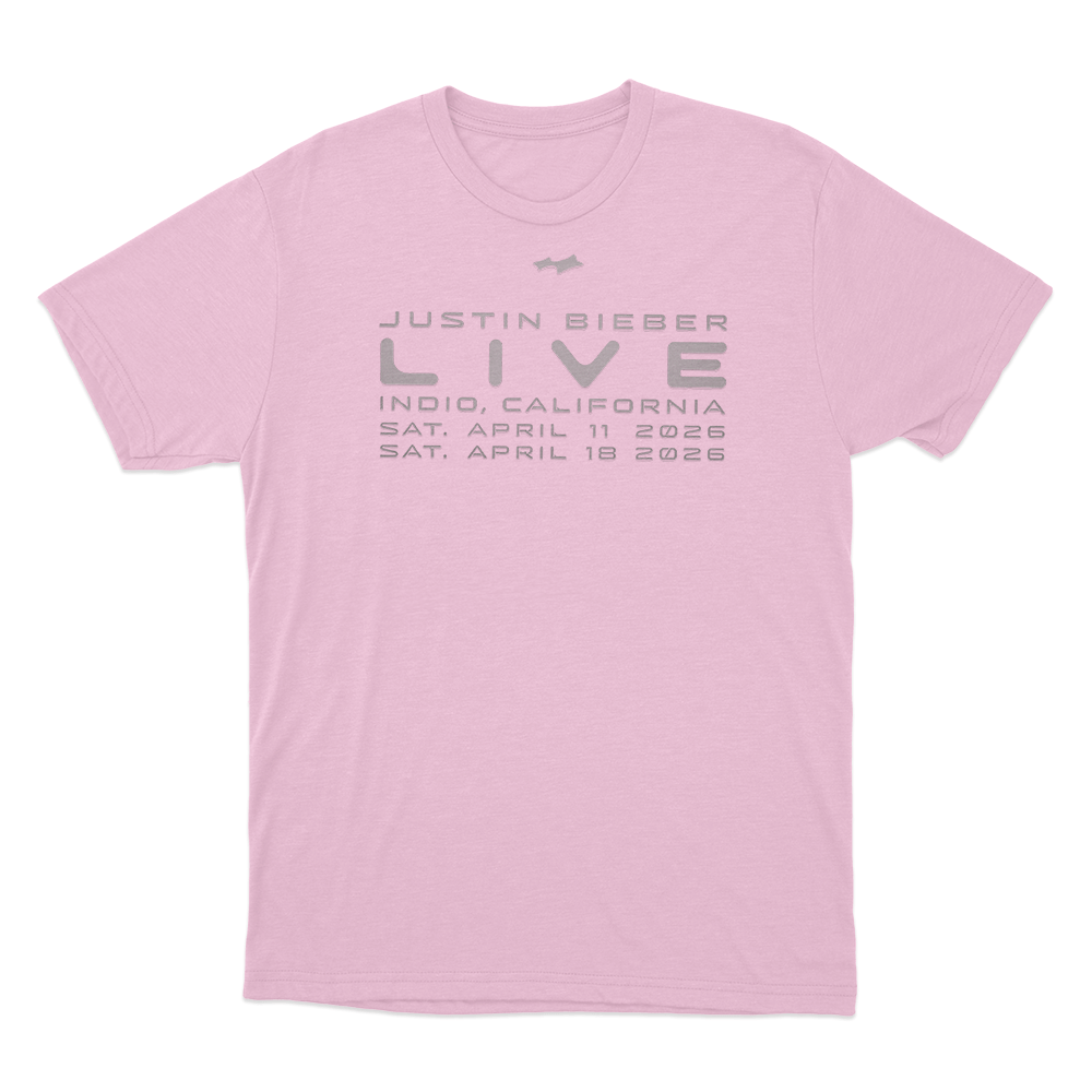 Justin Bieber Live Unisex T Shirt Pink Justin Bieber Live Unisex T Shirt Pink 1