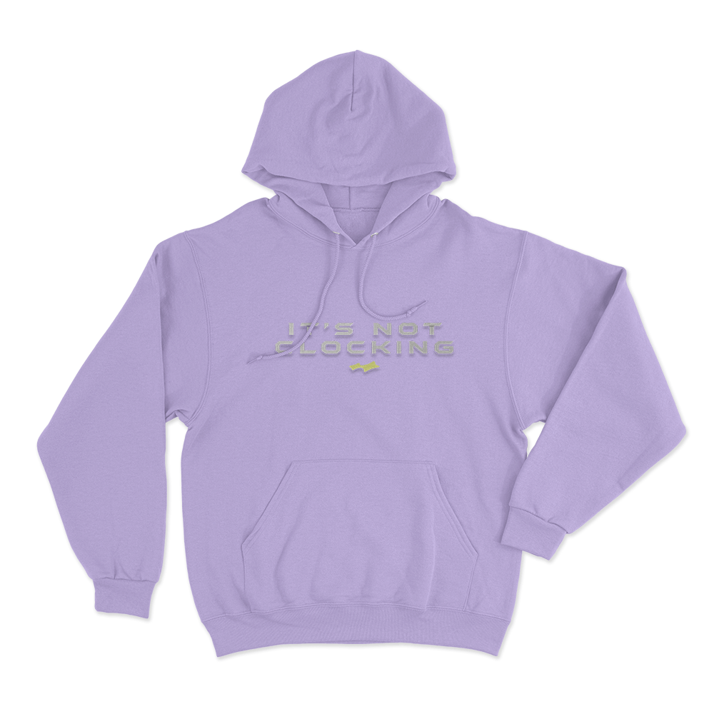 Not Clocking Unisex Hoodie Purple Not Clocking Unisex Hoodie Purple