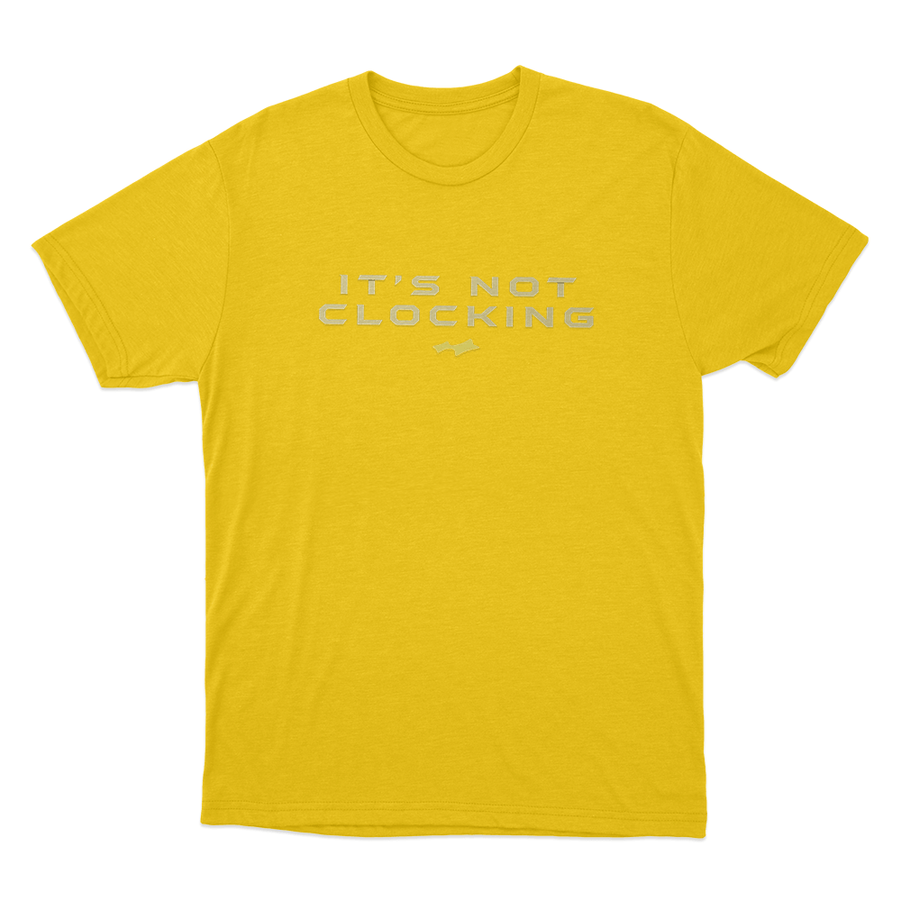 Not Clocking Unisex T Shirt Yellow Not Clocking Unisex T Shirt Yellow 1