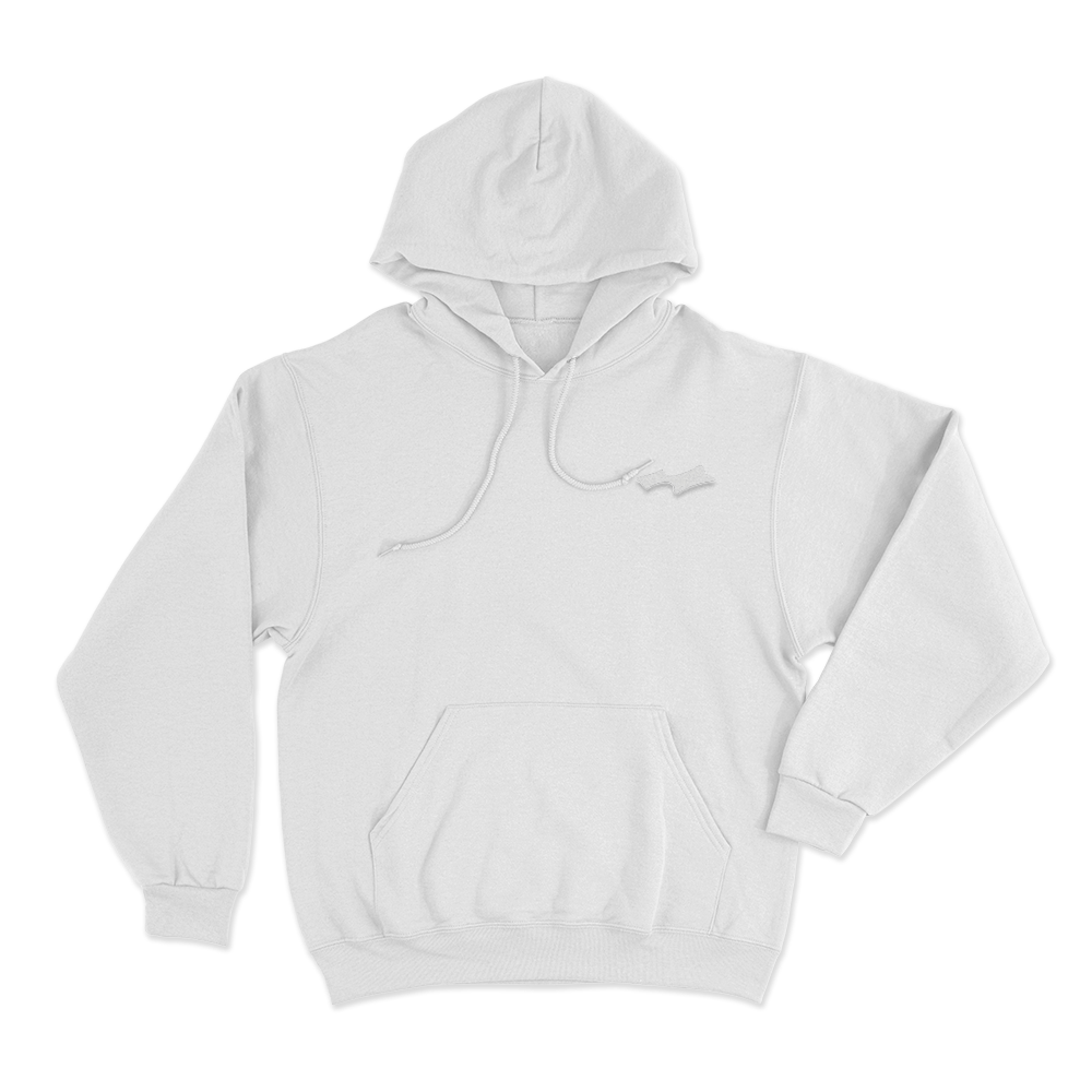 Skylrk Official Logo Unisex Hoodie White Skylrk Official Logo Unisex Hoodie White